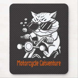 Tapis De Souris Conversation motard - Motorcycle Catventure