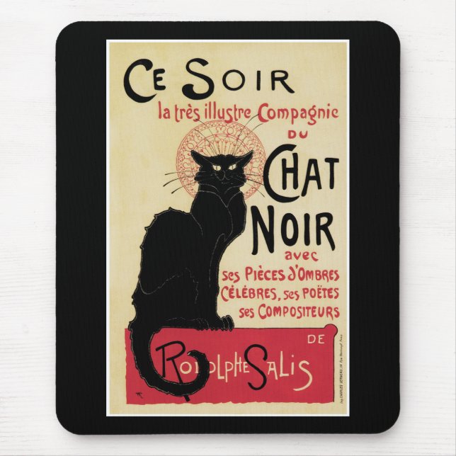 Tapis De Souris Conversation Noir (Devant)
