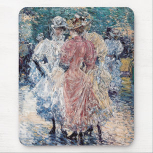 Tapis De Souris "Conversation sur l'avenue" de Hassam - Mousepad