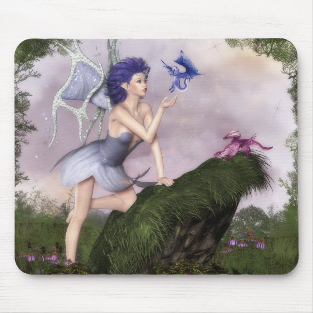 Tapis De Souris Conversations féeriques : Dragons (Devant)