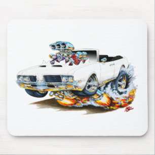Tapis De Souris Convertible 1969 blanc de sabre d'abordage d'Olds