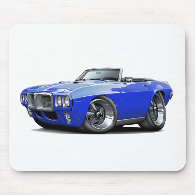 Tapis De Souris Convertible 1969 bleu de Firebird (Devant)