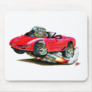 Tapis De Souris Convertible 1998-2004 rouge de Corvette