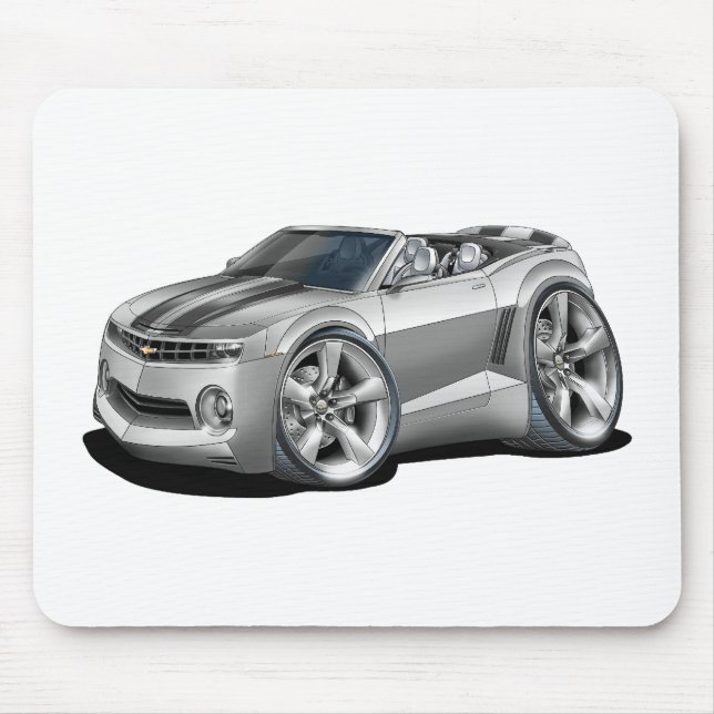 Tapis De Souris Convertible 2012 Argent-Noir de Camaro (Devant)