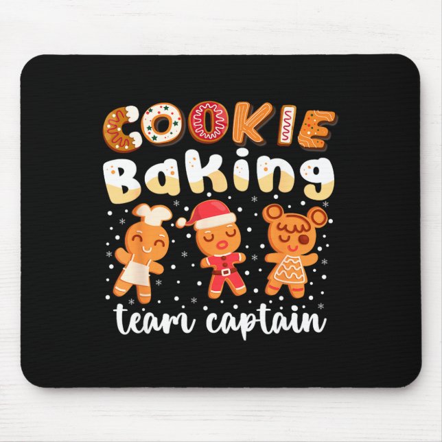 Tapis De Souris Cookie Baking Team Captain Christmas Gingerbread F (Devant)
