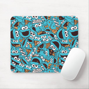 Tapis De Souris Cookie Monster Nom Nom Nom Nom Motif