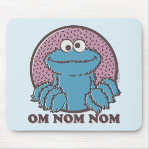 Tapis De Souris Cookie Monster Om Nom Nom