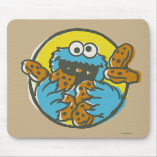 Tapis De Souris Cookie Monster Retro