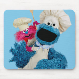 Tapis De Souris Cookie Monster's Foodie Truck Friends