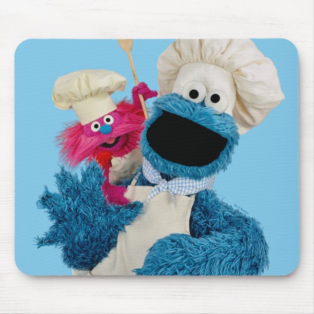 Tapis De Souris Cookie Monster's Foodie Truck Friends (Devant)