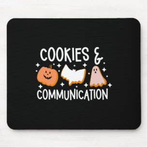 Tapis De Souris Cookies & ; Communication Drôle Halloween Desig