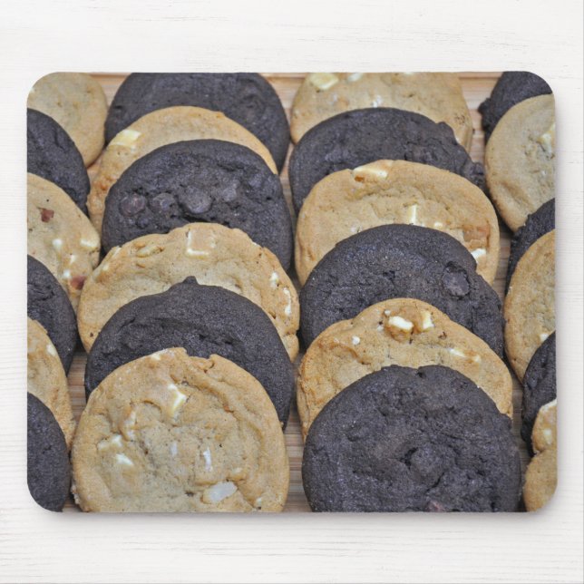 Tapis De Souris Cookies blanc et chocolat (Devant)