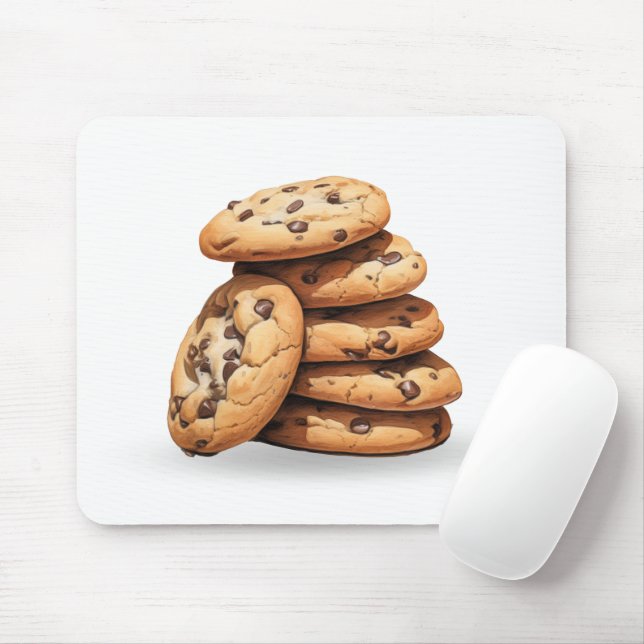 Tapis De Souris Cookies de chips au chocolat (Avec souris)