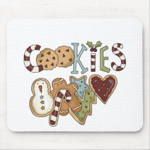 Tapis De Souris Cookies pour Père Noël Tshirts et cadeaux