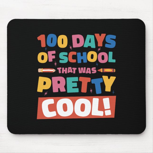 Tapis De Souris Cool 100 Jours D'École 100E Jour Étudiants Garçons (Devant)