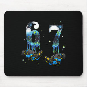 Tapis De Souris Cool 67 Six Seven Mème Football Footbyll Drip Garç