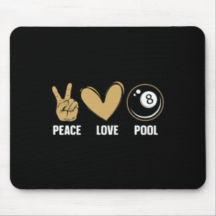 Tapis De Souris Cool 8 Ball Pool Amoureux Design Pour Hommes Femme