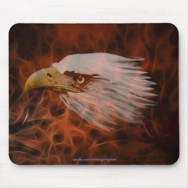 Tapis De Souris Cool Bald Eagle Wildlife Collection (Devant)