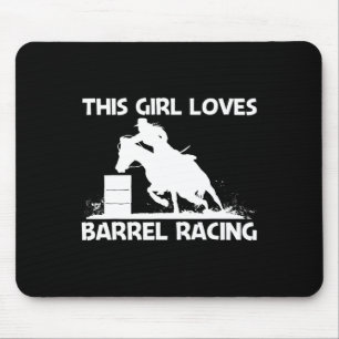 Tapis De Souris Cool Barrel Racing Art Pour Filles Maman Horseback