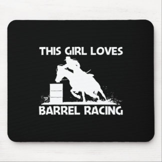 Tapis De Souris Cool Barrel Racing Art Pour Filles Maman Horseback