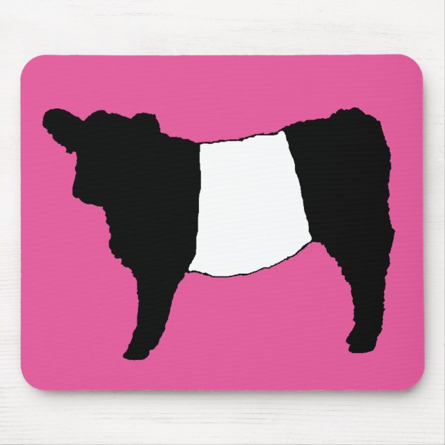 Tapis De Souris Cool Belge Galloway Cattle Rare Cow Beltie Steer (Devant)