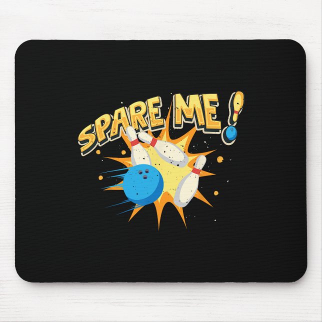 Tapis De Souris Cool Bowling Nouveauté Pour Hommes Femmes Bowling  (Devant)