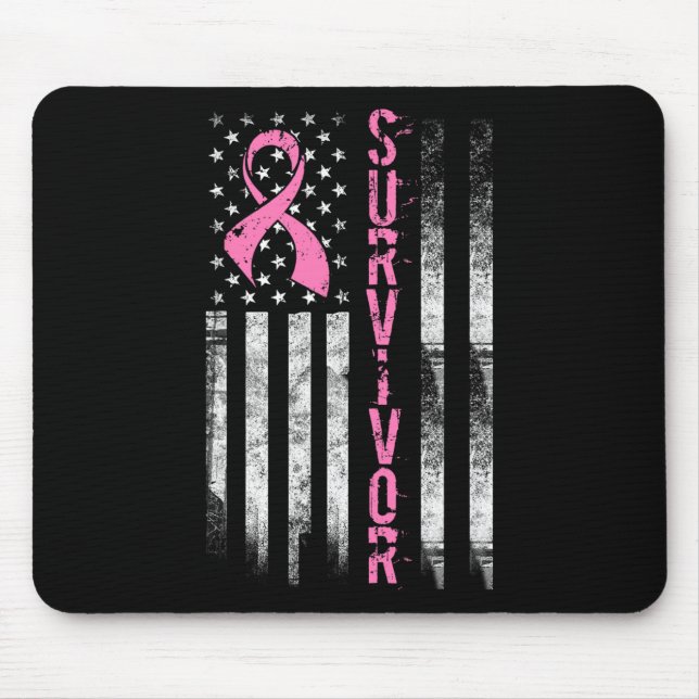 Tapis De Souris Cool Breast Cancer Survivor (Devant)