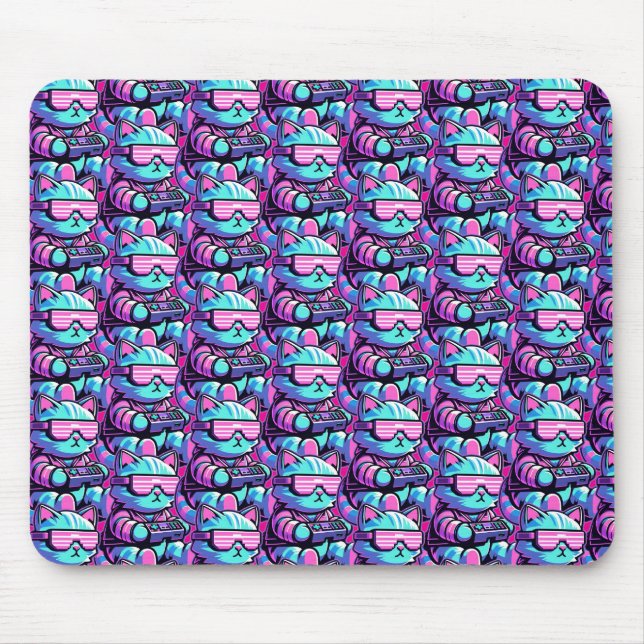 Tapis De Souris Cool Cat Gamer (Devant)