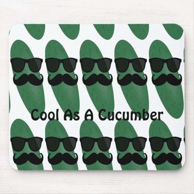 Tapis De Souris Cool comme concombre (Devant)