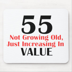 TAPIS DE SOURIS COOL CONCEPTIONS D'ANNIVERSAIRE DE 55 ANNÉES