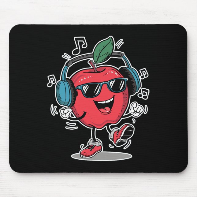 Tapis De Souris Cool Dancing Apple (Devant)