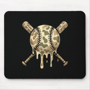Tapis De Souris Cool de base-ball Camo Baseball Bateaux Boys Sport