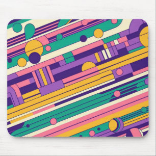 Tapis De Souris Cool, design rétro coloré des années 80/90