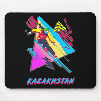 Tapis De Souris Cool Et Coloré Kazakhstan Ski Aventure