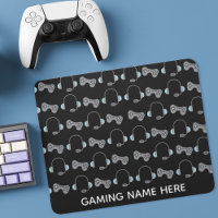 Cool Gamer Personalized Gaming Pattern BlacK