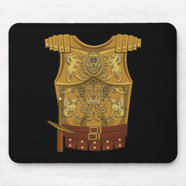 Tapis De Souris Cool Gladiator Halloween Costume de combat Fighter (Devant)