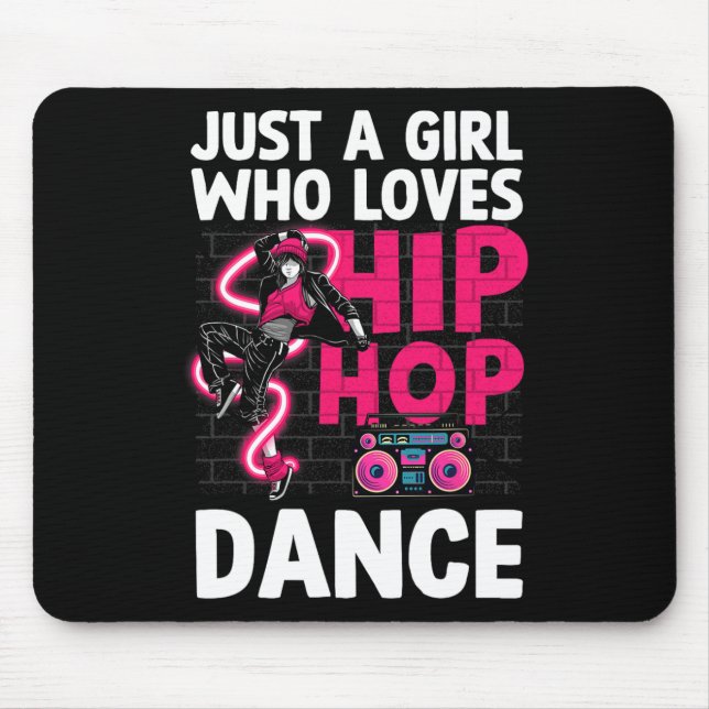 Tapis De Souris Cool Hip hop Art Pour Femmes Ados Filles Hiphop Da (Devant)