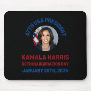 Tapis De Souris Cool Kamala Harris 2024 Jour d'Inauguration Souven