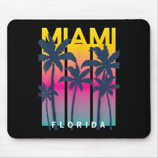Tapis De Souris Cool Miami Florida Graphic Design Tee - shirts, I 