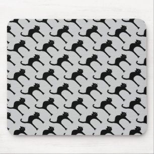 Tapis De Souris cool mignon chat noir motif