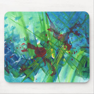 Tapis De Souris Cool Moderne Abstrait Acrylique Art Pad Souris