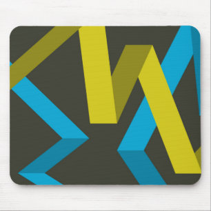 Tapis De Souris Cool, moderne, tendance géométrique modes fluides
