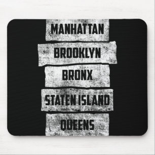 Tapis De Souris Cool New York City 5 arrondissements, New York New