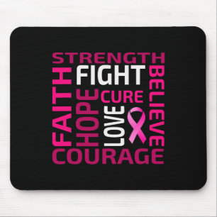 Tapis De Souris Cool Nice Conscience du cancer du sein Ribon rose 