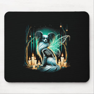 Tapis De Souris Cool Papillon Chien Squelette Halloween Chien Mama