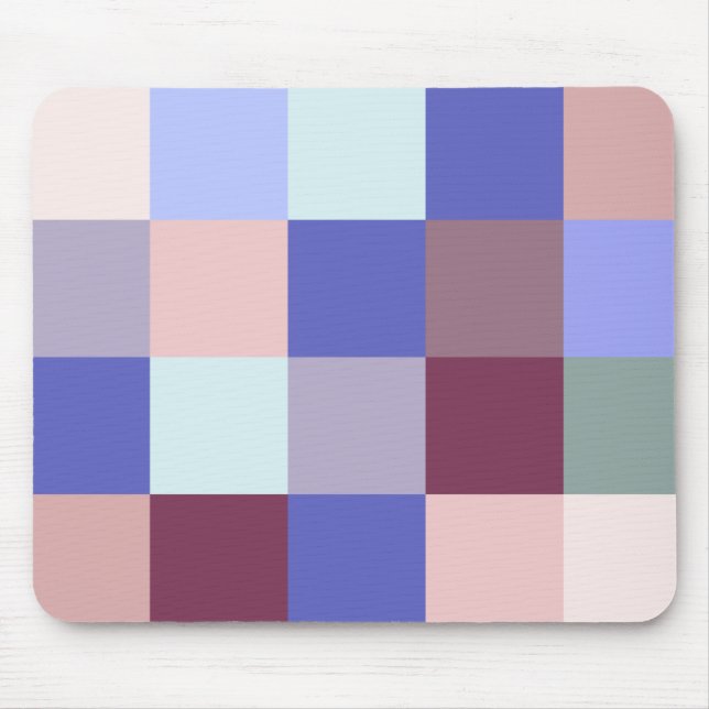 Tapis De Souris Cool Plaid Style Motif, Belles couleurs (Devant)