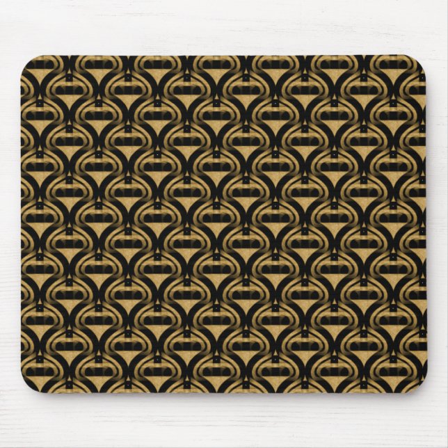 Tapis De Souris Cool rétro au miel d'or Mousepad (Devant)