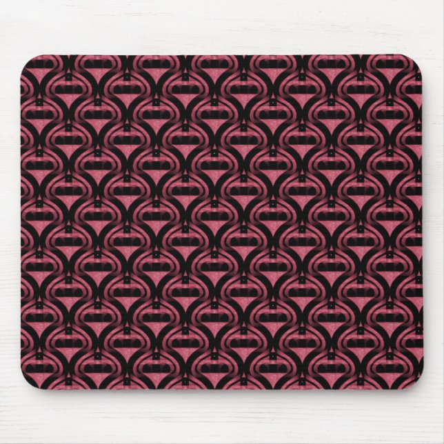 Tapis De Souris Cool rétro Mauve douce Mousepad (Devant)