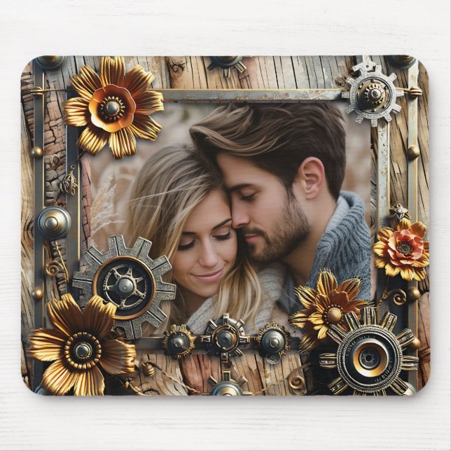 Tapis De Souris Cool Steampunk Photo personnalisée (Devant)