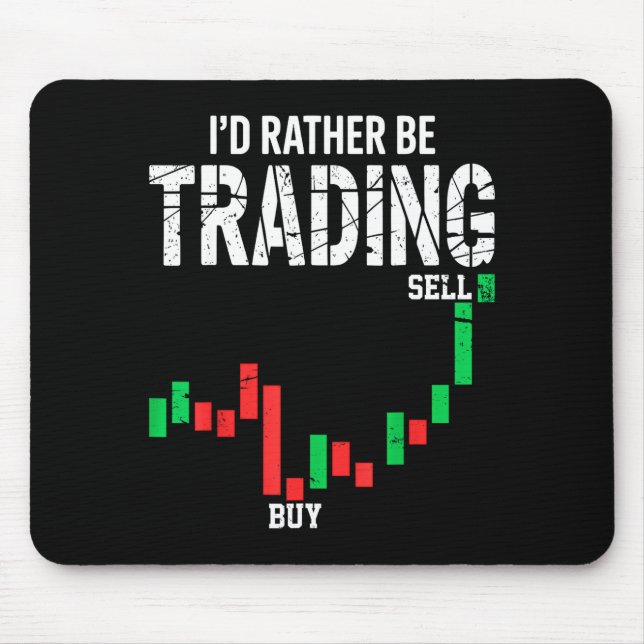 Tapis De Souris Cool Stock Market Men Women Stock Trader Day Tradi (Devant)
